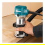 Makita RT0702CX2J Multifunktionsfräse, 34000 RPM, 710W, Velocidad Ajustable