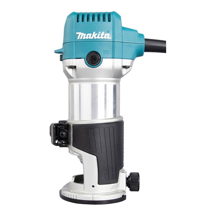 Makita RT0702CX2J Multifunktionsfräse, 34000 RPM, 710W, Velocidad Ajustable