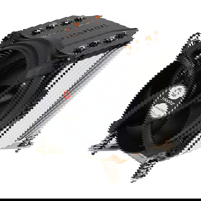 Inter-Tech Elektronik Handels Kuehler Q-6 3HE Cooler Activo Intel Socket LGA 1700 125W TDP Ventilador 92mm para Intel Core i3/i5/i7/i9, Negro