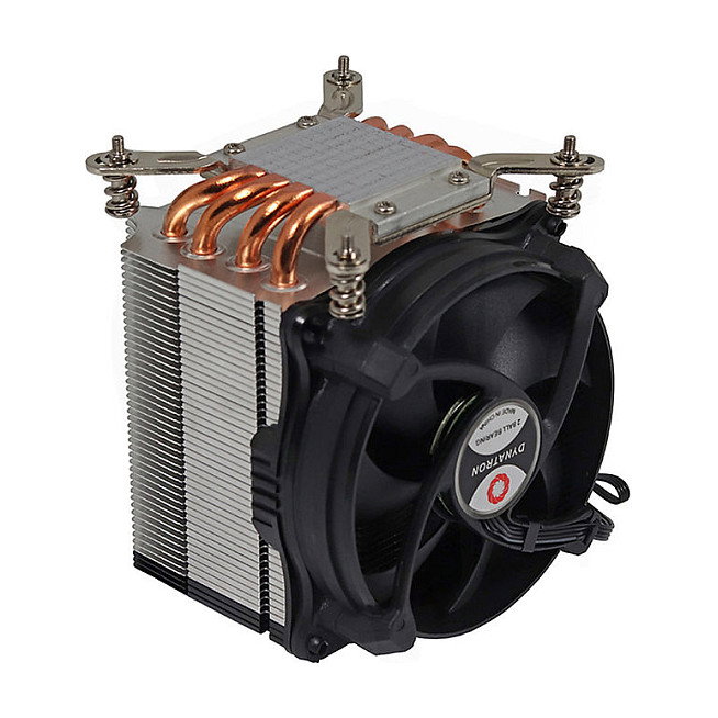 Inter-Tech Elektronik Handels Kuehler Q-6 3HE Cooler Activo Intel Socket LGA 1700 125W TDP Ventilador 92mm para Intel Core i3/i5/i7/i9, Negro