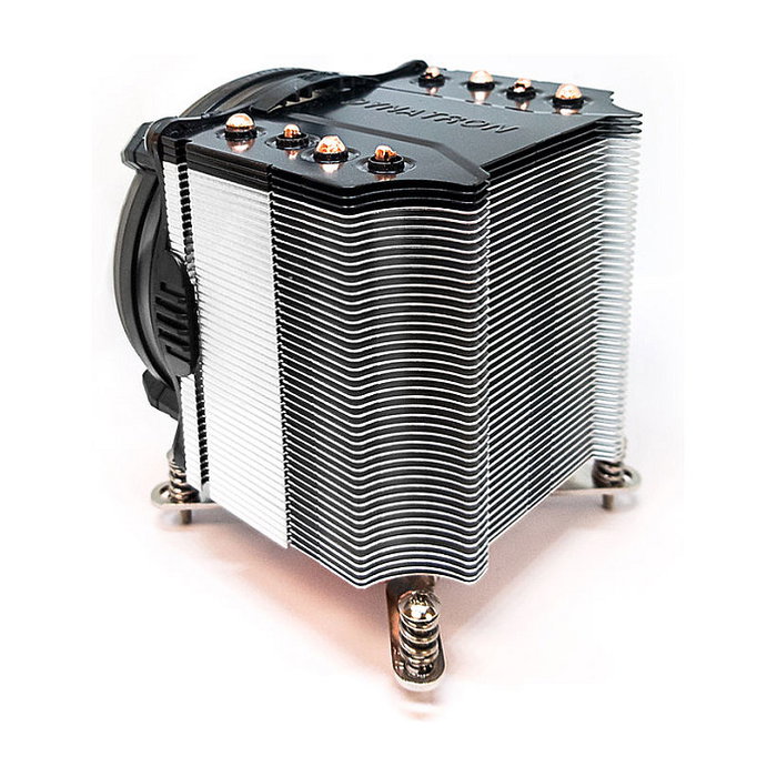 Inter-Tech Elektronik Handels Kuehler Q-6 3HE Cooler Activo Intel Socket LGA 1700 125W TDP Ventilador 92mm para Intel Core i3/i5/i7/i9, Negro