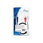 MediaRange MRCS164 Cable de audio 2x RCA a 3,5 mm, 1 m, Negro