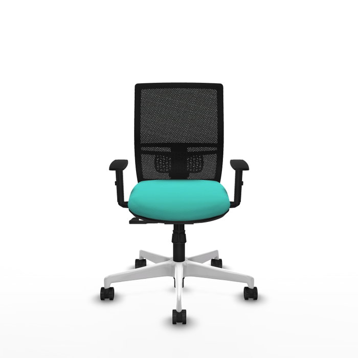 PIQUERAS Y CRESPO Silla de oficina Yunquera con mecanismo Sincro, Turquesa y Negro PIQUERAS Y CRESPO Silla de oficina Yunquera con mecanismo Sincro, Turquesa y Negro