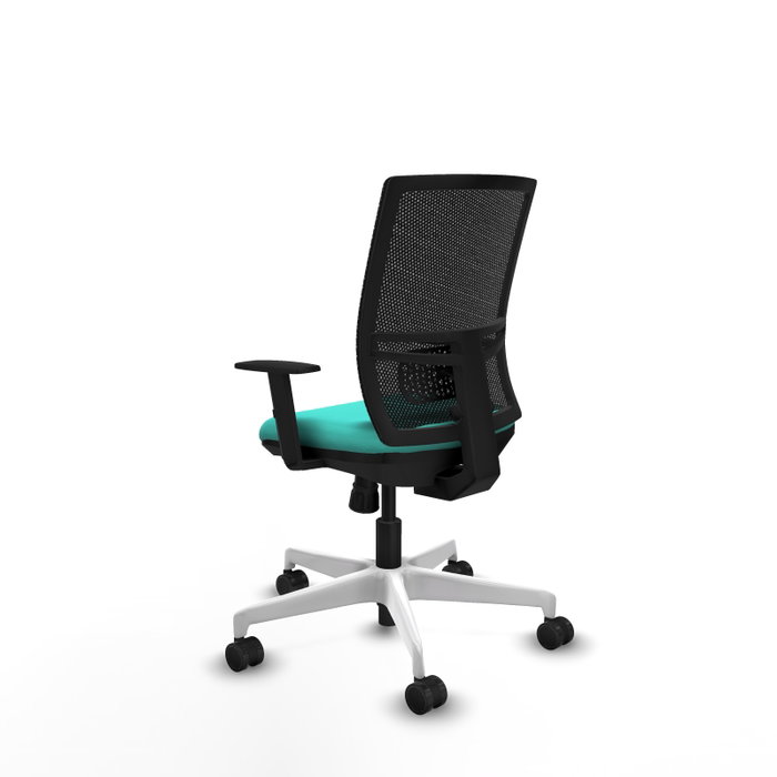 PIQUERAS Y CRESPO Silla de oficina Yunquera con mecanismo Sincro, Turquesa y Negro PIQUERAS Y CRESPO Silla de oficina Yunquera con mecanismo Sincro, Turquesa y Negro