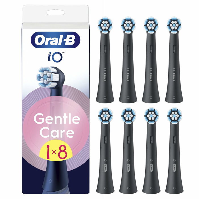 Oral-B Recambios iO Gentle Care Pack de 8 - Negro