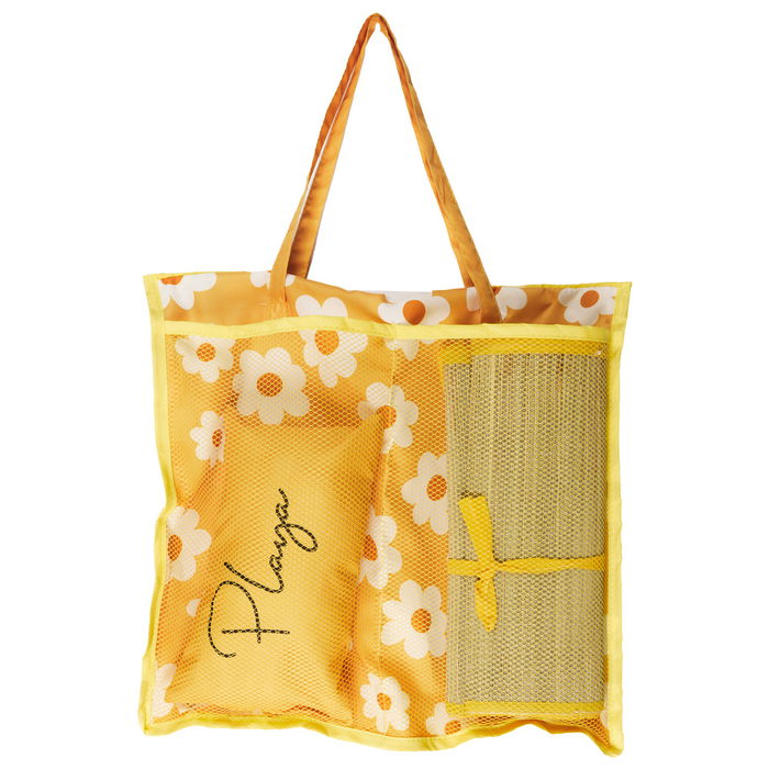 Jet Lag Juego de Bolsa con Esterilla y Cojín, Modelos Margarita y Turquesa, 176x60 cm