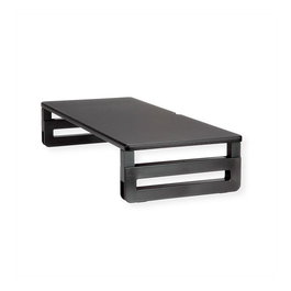 VALUE Soporte para Laptop Elevador Ajustable en Altura, Soporte para Monitor o Portátil, Madera Negro 20 kg 17.99.1340