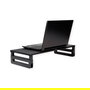 VALUE Soporte para Laptop Elevador Ajustable en Altura, Soporte para Monitor o Portátil, Madera Negro 20 kg 17.99.1340