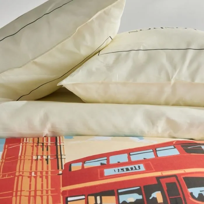 Today TOD3574641268510 Juego de Cama para 2 Personas 240x220 cm Algodón Estampado Londres Blanco Roto Today TOD3574641268510 Juego de Cama para 2 Personas 240x220 cm Algodón Estampado Londres Blanco Roto