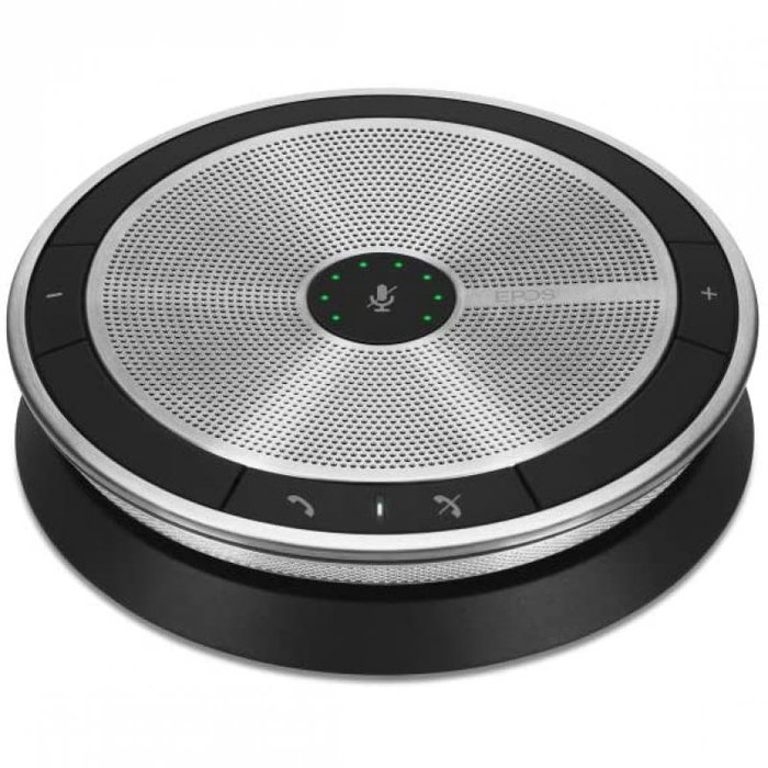 EPOS Expand SP 20 - Altavoz portátil para conferencias por USB y jack 3.5mm, certificado para Skype for Business, negro/plata