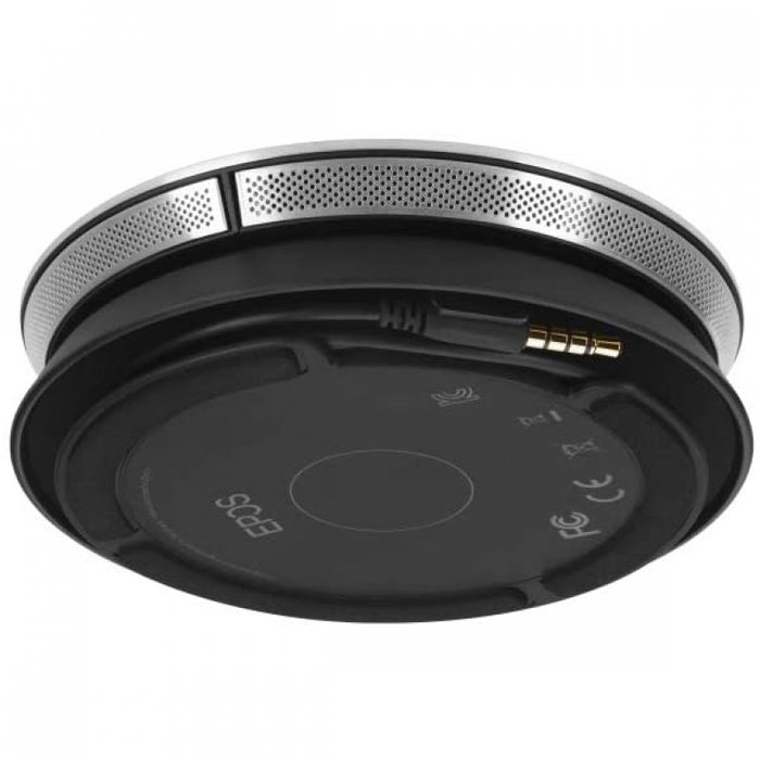 EPOS Expand SP 20 - Altavoz portátil para conferencias por USB y jack 3.5mm, certificado para Skype for Business, negro/plata