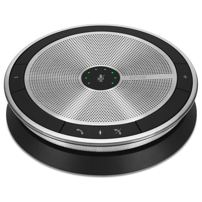 EPOS Expand 20 Altavoz para Conferencias USB Universal Negro/Plata, Compatible con UC, Skype, Cisco Jabber, Mitel, 150-15000 Hz, Incluye Funda