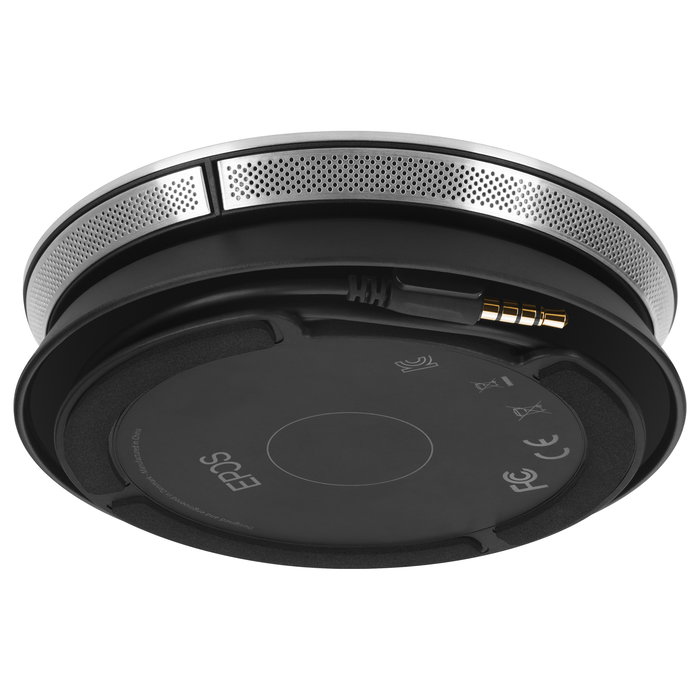EPOS Expand 20 Altavoz para Conferencias USB Universal Negro/Plata, Compatible con UC, Skype, Cisco Jabber, Mitel, 150-15000 Hz, Incluye Funda