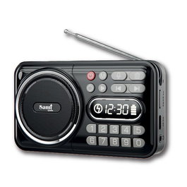 SAMI Radio FM Portátil Multifunción con Grabación y Batería Recargable - Modelo FM Mulitmedia