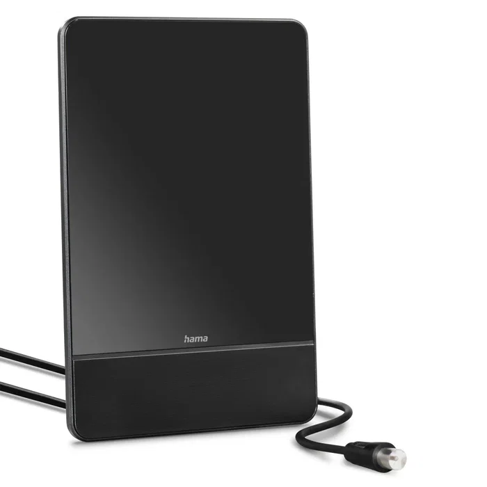 Hama Antena Interior DVT-T/DVB-T2 FM Pro Negro - Antena TV Interior para DVB-T2, DAB+, Radio FM, 87.5-1479.5 MHz, Cable 2m, Color Negro, USB