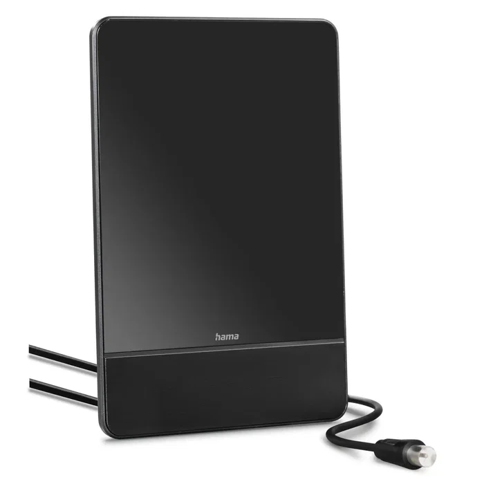 Hama Antena Interior DVT-T/DVB-T2 FM Pro Negro - Antena TV Interior para DVB-T2, DAB+, Radio FM, 87.5-1479.5 MHz, Cable 2m, Color Negro, USB