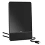 Hama Antena Interior DVT-T/DVB-T2 FM Pro Negro - Antena TV Interior para DVB-T2, DAB+, Radio FM, 87.5-1479.5 MHz, Cable 2m, Color Negro, USB