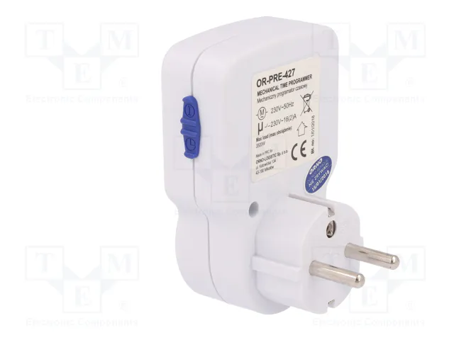 ORNO Programador de tiempo analógico 230VAC 16A ORNO Programador de tiempo analógico 230VAC 16A