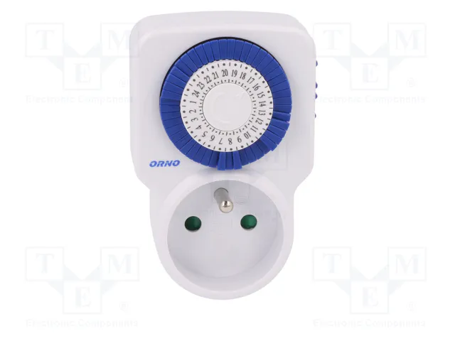 ORNO Programador de tiempo analógico 230VAC 16A ORNO Programador de tiempo analógico 230VAC 16A