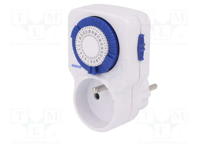 ORNO Programador de tiempo analógico 230VAC 16A ORNO Programador de tiempo analógico 230VAC 16A