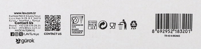 Lav Set 4 Vasos Agua 305 Cc Cristal 9x9x10 cm (12 Cajas)