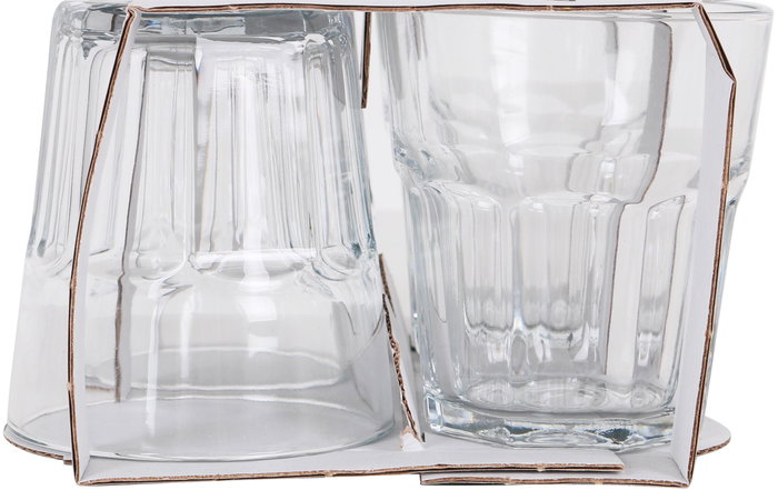 Lav Set 4 Vasos Agua 305 Cc Cristal 9x9x10 cm (12 Cajas)