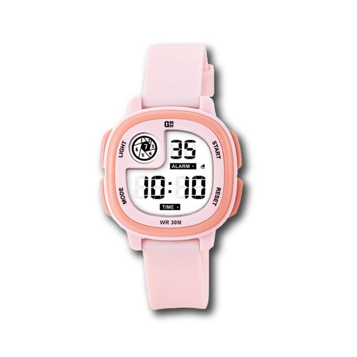 G&B TIME Reloj LCD para Cadete Cuadrante Curvo con Luz LED Blanco