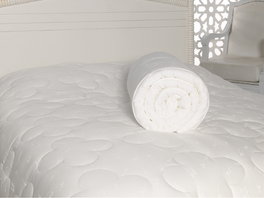 L'essentiel linge de maison Edredón Individual 155x215 cm Blanco Algodón y Bambú