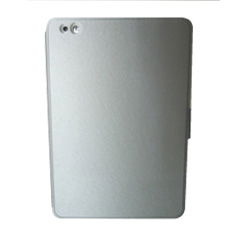 Phoenix Funda para iPad Mini 1/2/4, Cuero Sintético Gris con Soporte Plegable para Protección y Visualización en Múltiples Ángulos