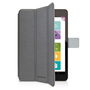 Phoenix Funda para iPad Mini 1/2/4, Cuero Sintético Gris con Soporte Plegable para Protección y Visualización en Múltiples Ángulos