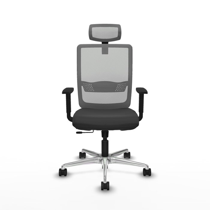 PIQUERAS Y CRESPO Silla de oficina Haches Gris con mecanismo Sincro/Traslack PIQUERAS Y CRESPO Silla de oficina Haches Gris con mecanismo Sincro/Traslack