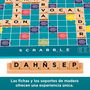 Mattel Games Scrabble Core Wood JGR64 Juego de Mesa en Español con Fichas y Atriles de Madera
