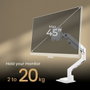 BenQ Ergo Arm BSH02 Blanco para monitores de hasta 45 pulgadas