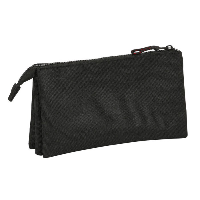 Safta Portatodo Triple Naruto Teen Negro 22x12x3cm Poliéster 600D REACH