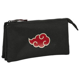 Safta Portatodo Triple Naruto Teen Negro 22x12x3cm Poliéster 600D REACH
