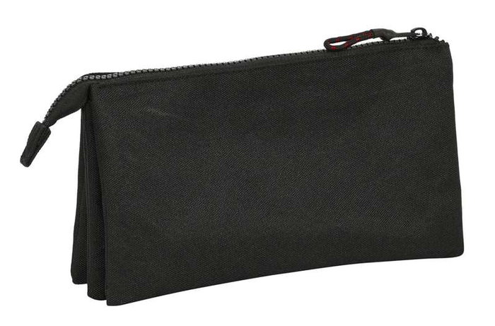 Portatodo Triple Naruto Negro 22 x 12 x 3 cm