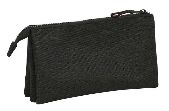 Portatodo Triple Naruto Negro 22 x 12 x 3 cm