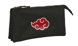 Portatodo Triple Naruto Negro 22 x 12 x 3 cm