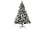DKD Home Decor Winter Árbol de Navidad Alpina Verde Nevado 155 x 155 x 240 cm PVC con Base Metal Desmontable