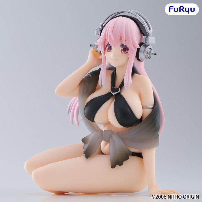 Furyu Super Sonico Noodle Stopper Swimsuit Black Color Ver.