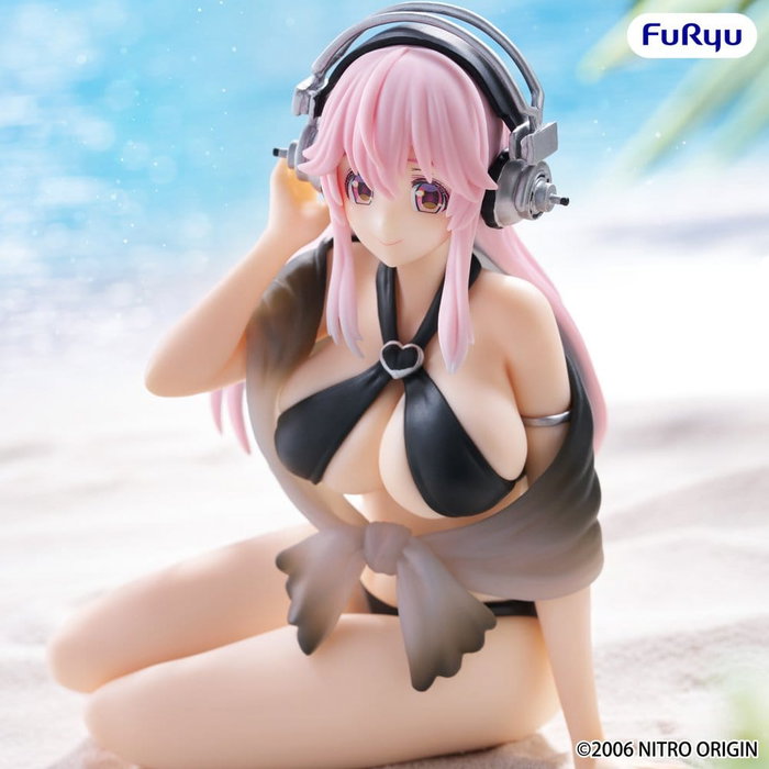 Furyu Super Sonico Noodle Stopper Swimsuit Black Color Ver.