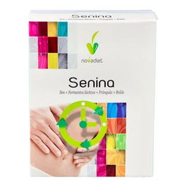 NOVADIET Senina 18 Sticks Complemento Alimenticio Tránsito Intestinal con Sen, Frángula y Probióticos
