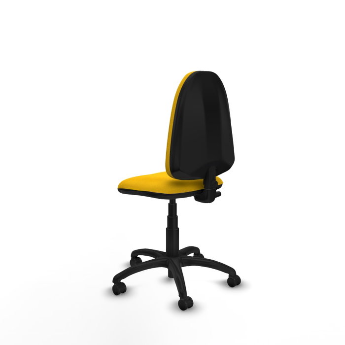 PIQUERAS Y CRESPO Silla de oficina Aýna, Tela Amarillo, Sin brazos, Ruedas de parqué PIQUERAS Y CRESPO Silla de oficina Aýna, Tela Amarillo, Sin brazos, Ruedas de parqué