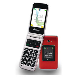 Olympia Vitus 4G Móvil con Tapa, Pantalla 2.8", Bluetooth, Radio FM, GSM, Rojo