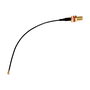 MikroTik ACSMAUFL Cable Adaptador de Conector SMA Hembra a SMA, Chapado en Oro, Negro