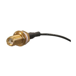 MikroTik ACSMAUFL Cable Adaptador de Conector SMA Hembra a SMA, Chapado en Oro, Negro