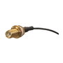 MikroTik ACSMAUFL Cable Adaptador de Conector SMA Hembra a SMA, Chapado en Oro, Negro