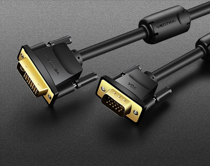 Vention EACBI Conversor DVI Macho a VGA Macho 3m Negro