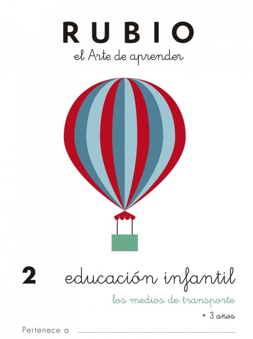 RUBIO Cuaderno A5 Educación Infantil Nº 2 Medios de Transporte (+3 años) inevitable