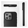 4smarts Funda de Silicona Transparente Compatible con MagSafe para Apple iPhone 15 (6.1") - Negro - 540579